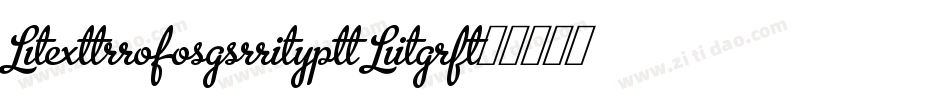 MetroScript Lig字体转换